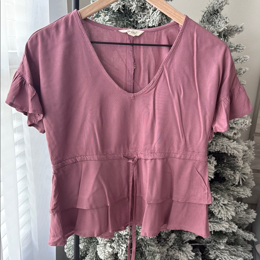 Sim and Sam Blouse Dusty Rose